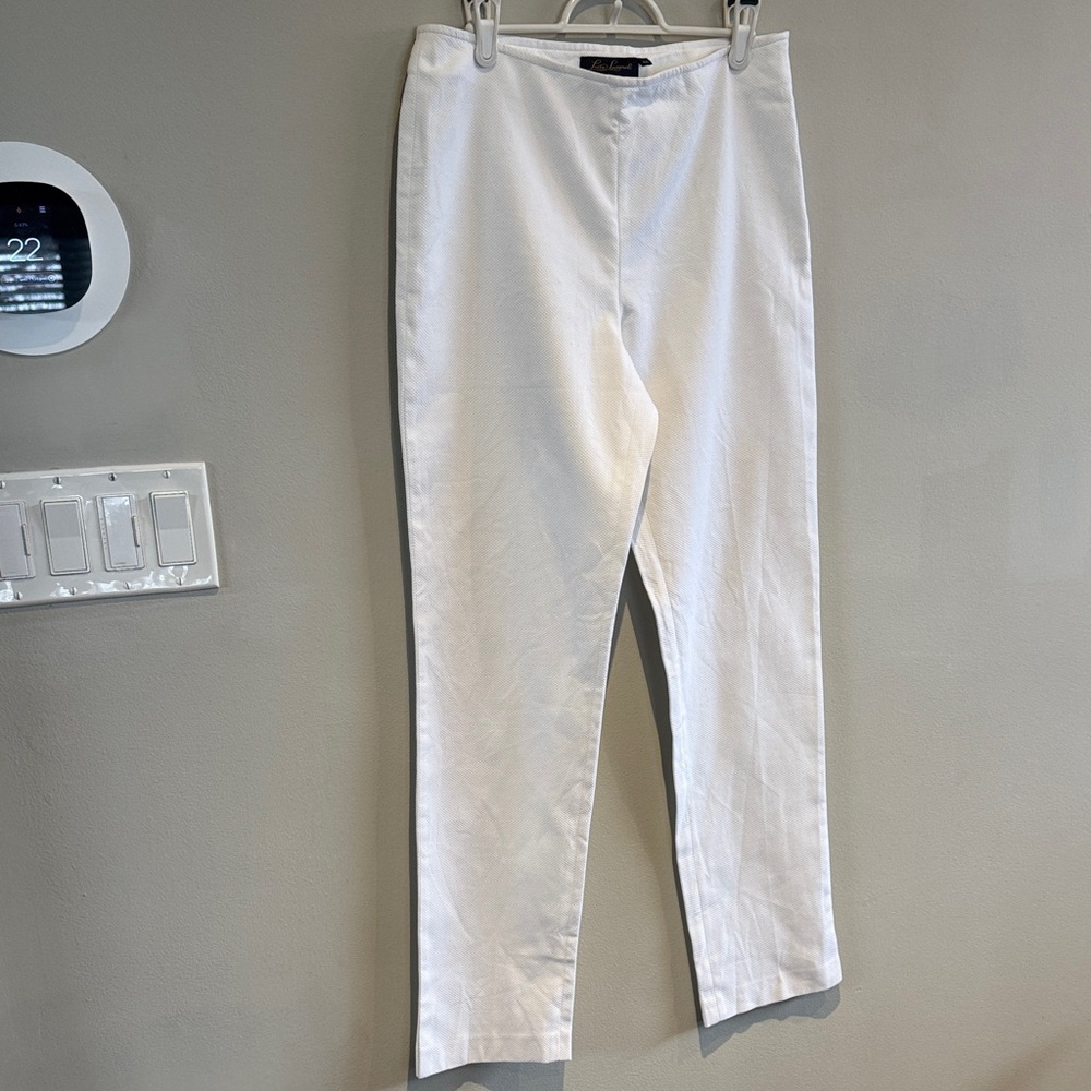 Luisa Spagnoli white cotton pants 44/10